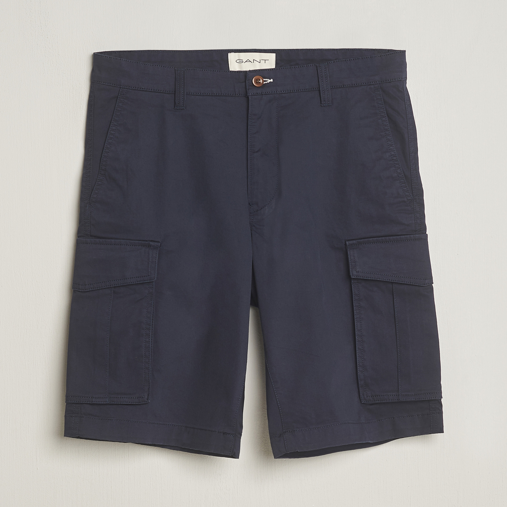 Gant Korte broek met steekzakken opzij in zand online kopen | P&C