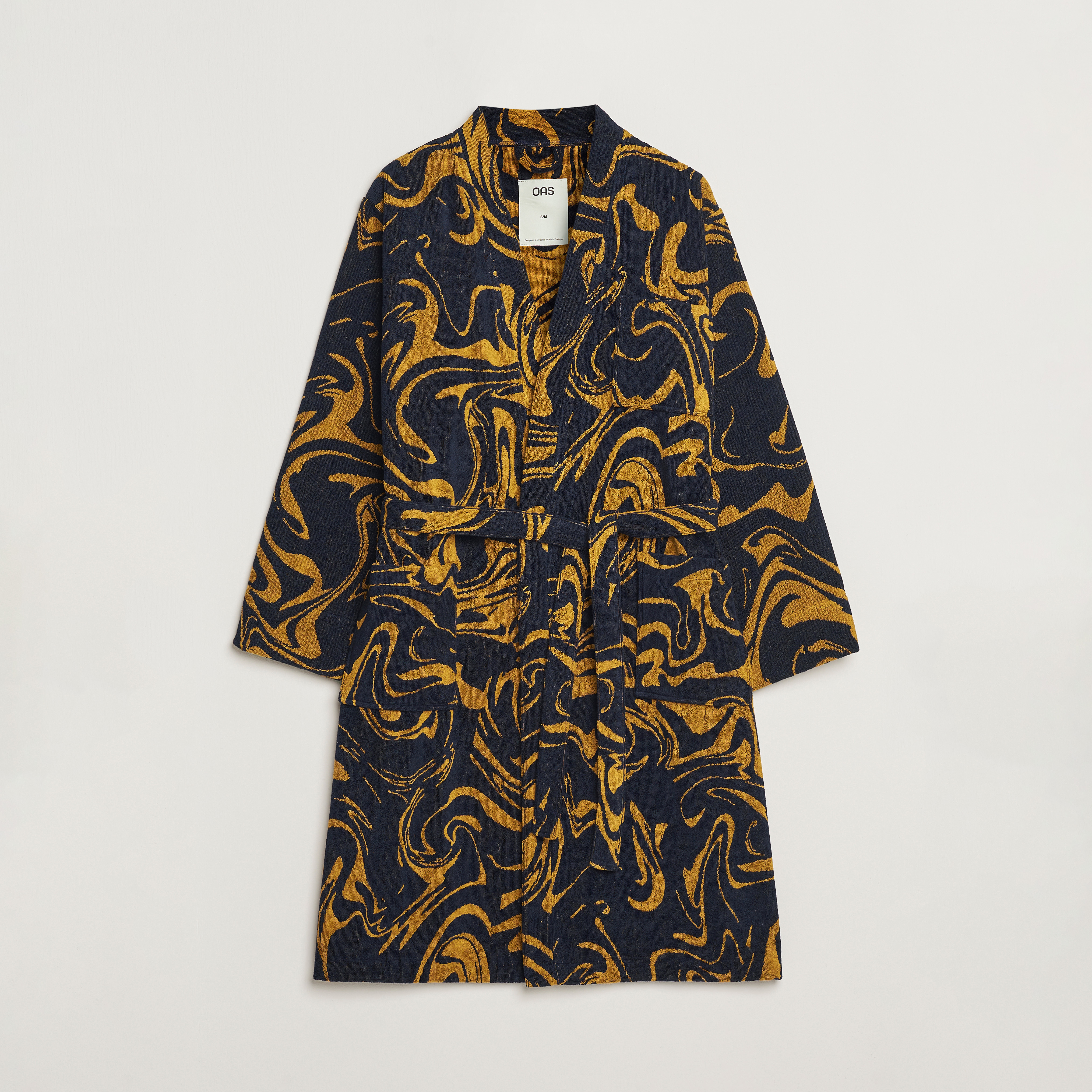 OAS Marble Robe Black/Yellow | Herr - Care of Carl
