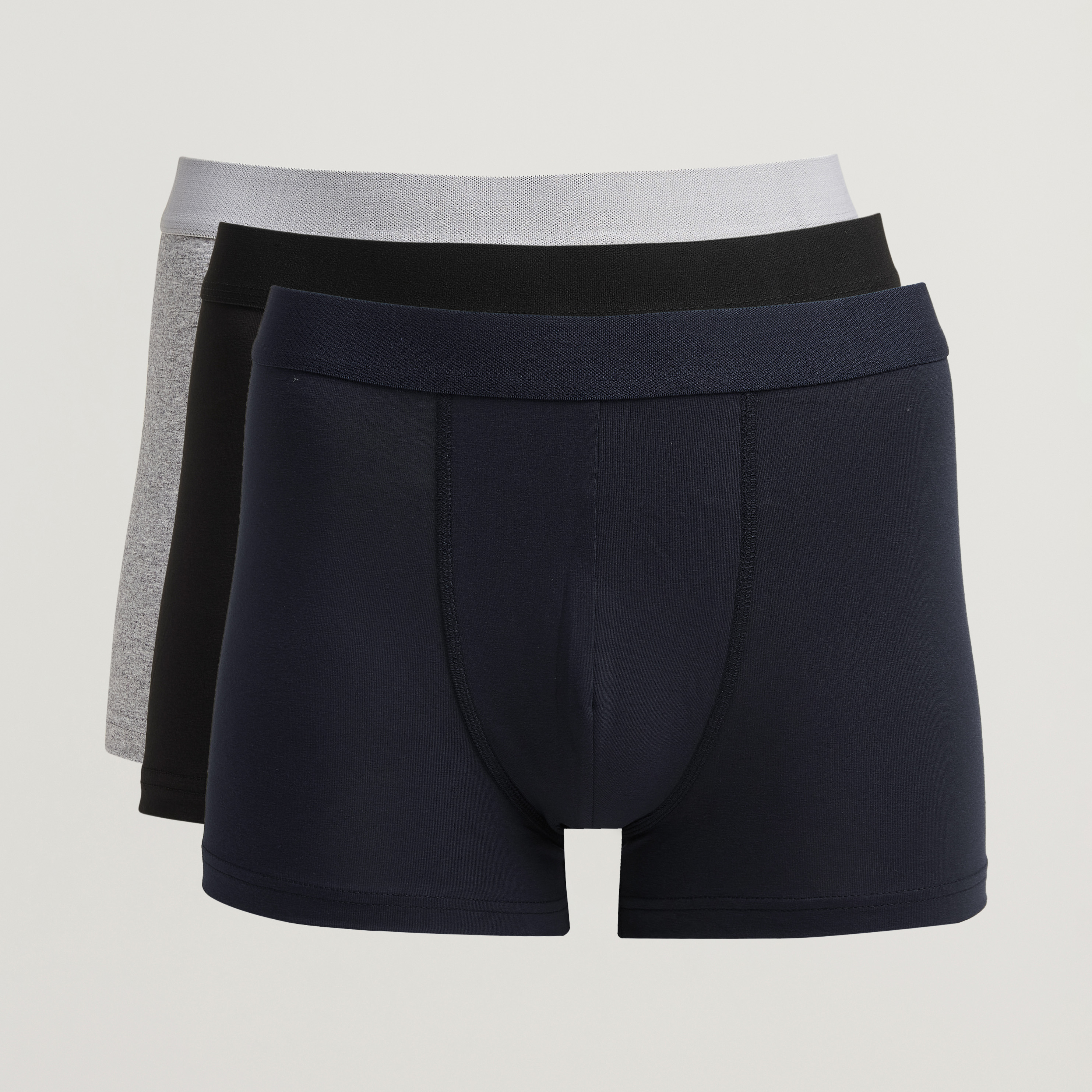 Bread & Boxers 3-Pack Boxer Brief Grey/Navy/Black | Herr - Care of Carl