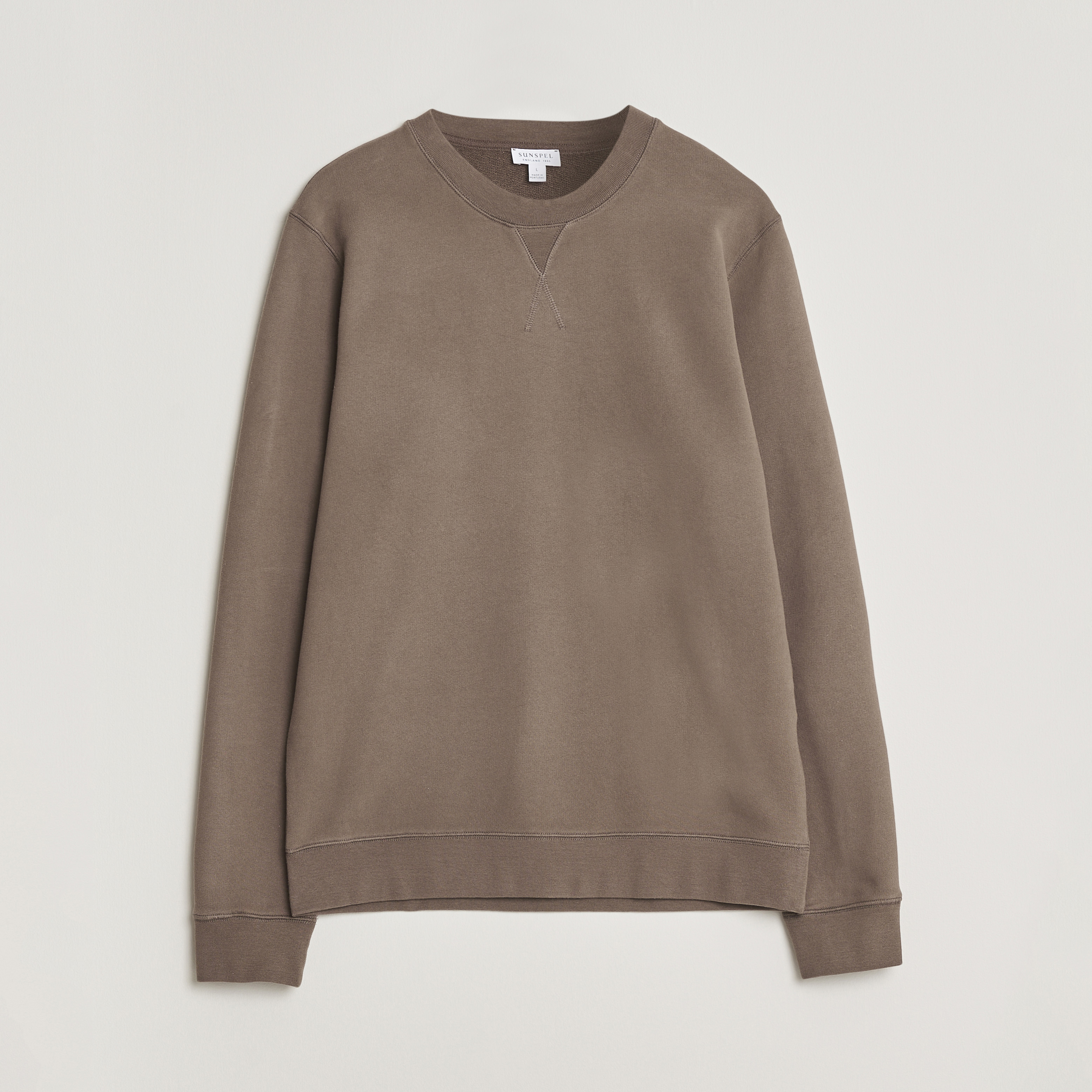 Sunspel Loopback Sweatshirt Dark Cedar | Herr - Care of Carl