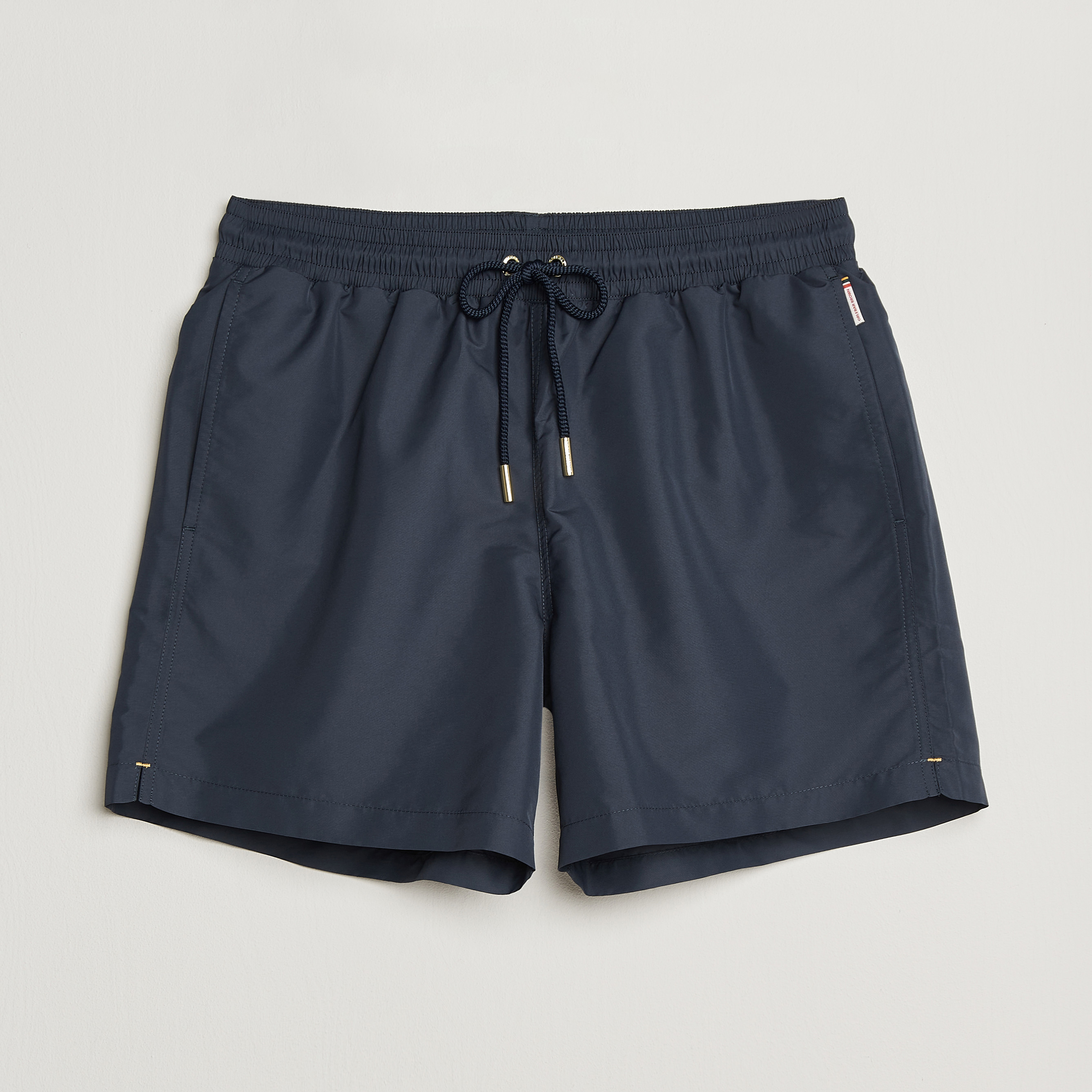 Orlebar Brown Boxer Solid Drawstring Swim Shorts Granite | Herr - Care of C