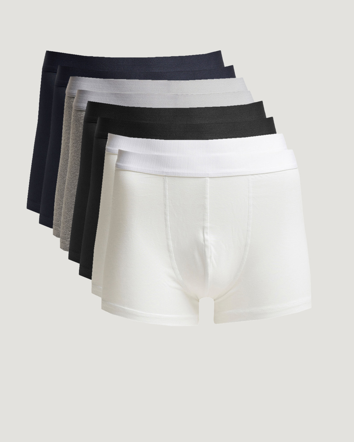 Bread & Boxers 8-Pack Boxer Brief White/Black/Grey/Navy | Herr - Care of Ca