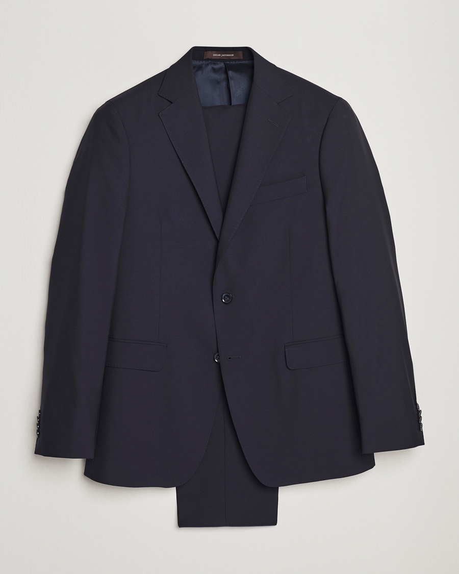 Herr | Oscar Jacobson | Oscar Jacobson | Falk Wool Suit Navy