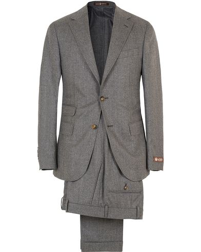 Morris Heritage Frank Light Flannel Suit Grey