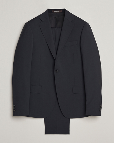 Herr | Oscar Jacobson | Oscar Jacobson | Edmund Wool Stretch Suit Black