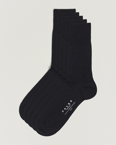 Herr | Vanliga strumpor | Falke | 5-Pack Airport Socks Black