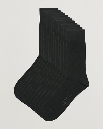 Herr | Vanliga strumpor | Amanda Christensen | 12-Pack True Cotton Socks Black