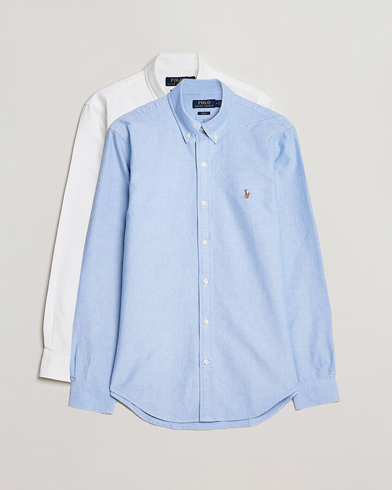Herr |  | Polo Ralph Lauren | 2-Pack Slim Fit Shirt Oxford White/Blue