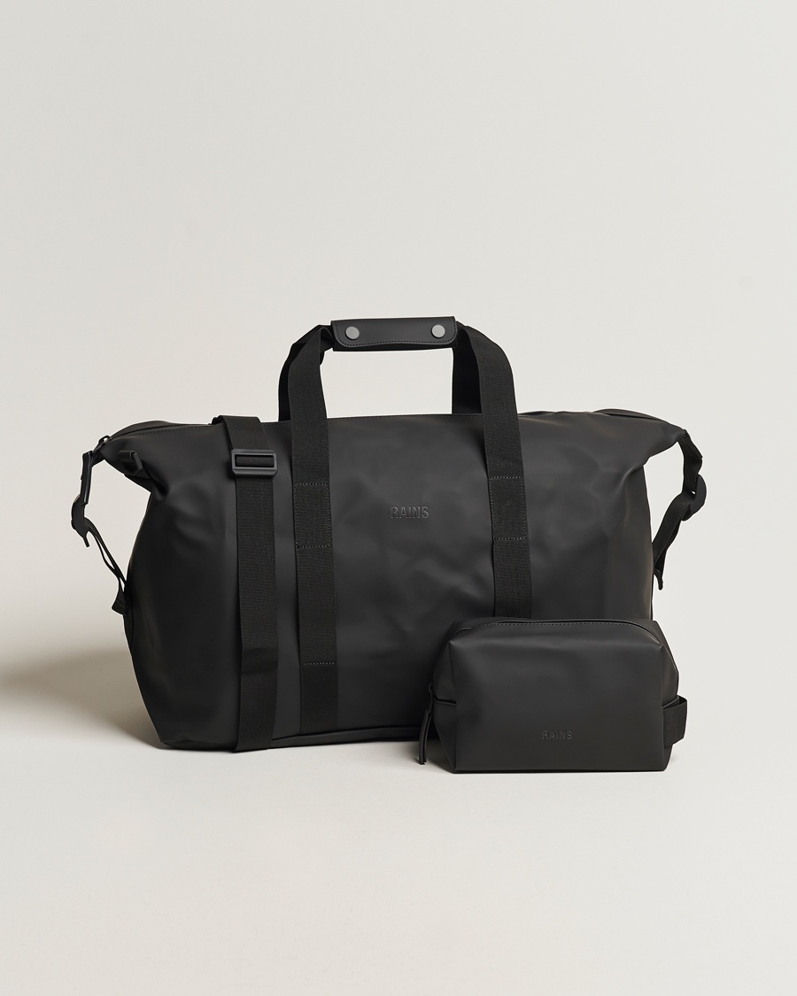RAINS Hilo Weekendbag & Washbag Black – Svart