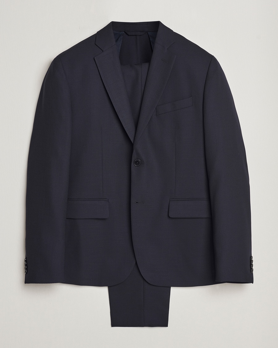 Herr | Kostymer | J.Lindeberg | Hopper Active Hopsack Suit Navy