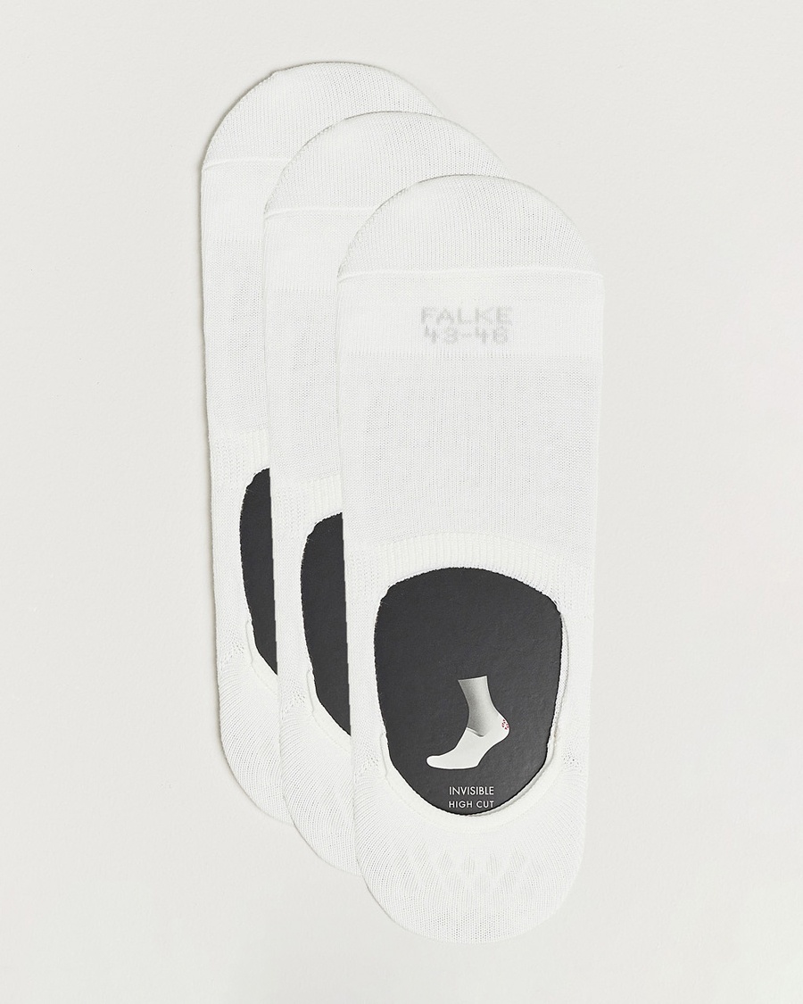 Herr | Strumpor | Falke | 3-pack Casual High Cut Sneaker Socks White