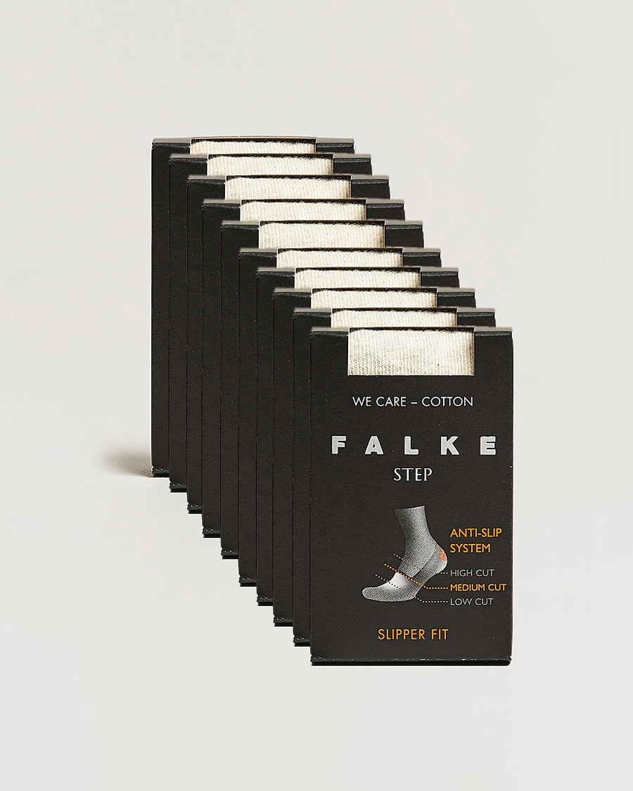 Herr | Strumpor | Falke | 10-pack Step In Box Loafer Socks Nature