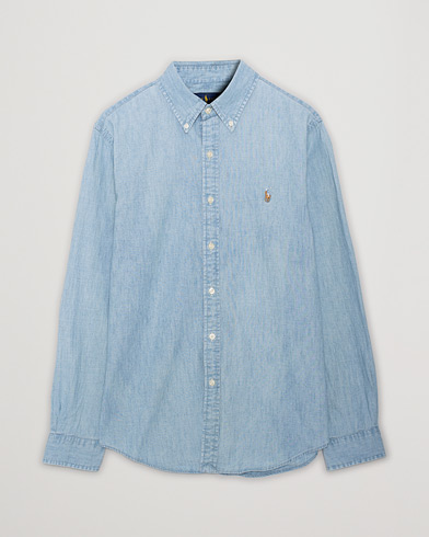 Herr |  | Pre-owned | Polo Ralph Lauren Slim Fit Chambray Shirt Washed