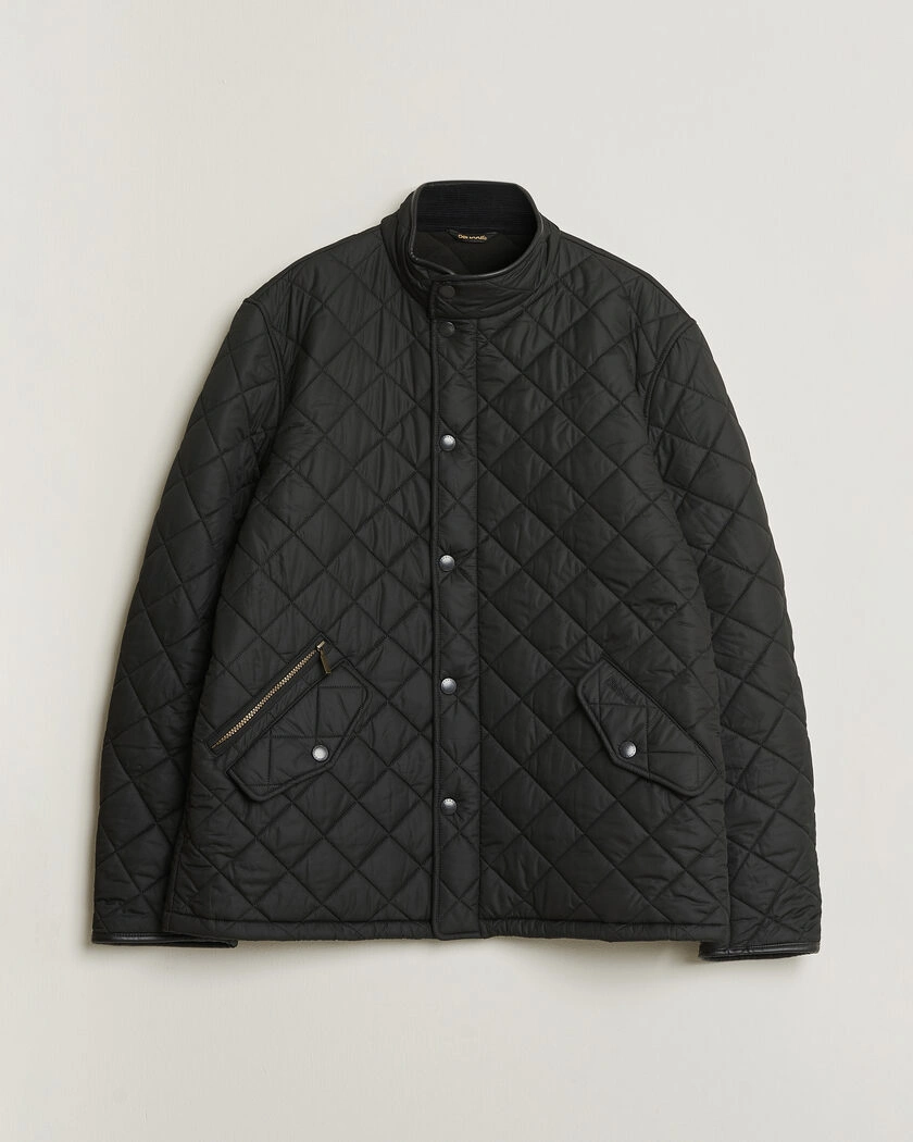Pre-owned Barbour Lifestyle Powell Quilted Jacket Black XXL – Svart