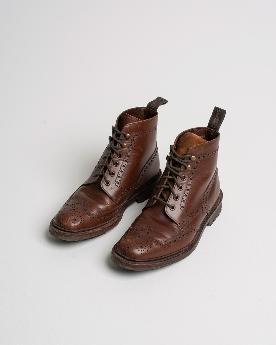 Loake 1880 Mulligan Brogue Boot Brown Waxy Leather – Brun