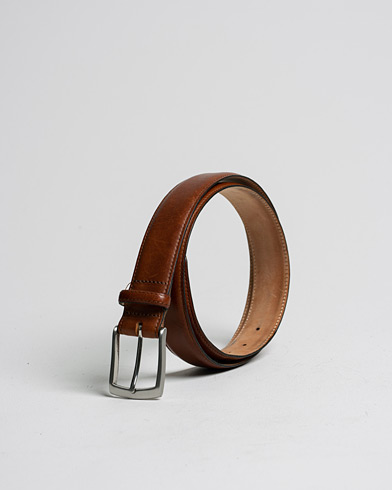 Herr | Care of Carl Pre-owned | Pre-owned | Loake 1880 Henry Leather Belt 3,3 cm Brown W34/85cm