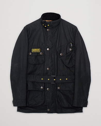 Herr | Pre-owned | Pre-owned | Barbour International Slim Wax Jacket Black