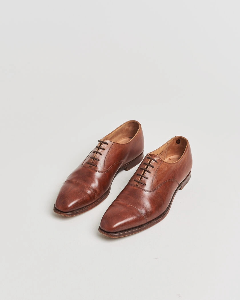Pre-owned Crockett & Jones Hallam Oxford Beechnut Calf UK9,5 - EU43,5 – Brun