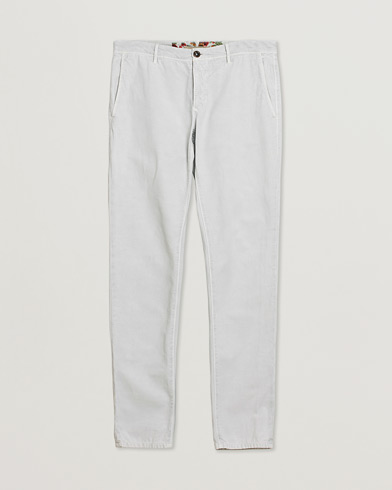 Pre-owned Incotex Slim Fit Stretch Slacks Light Grey W35 – Grå