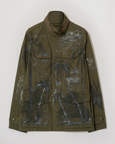 Herr | Care of Carl Pre-owned | Pre-owned | President's Safety Vintage Nylon Washed Hand Paint Jacket Army M