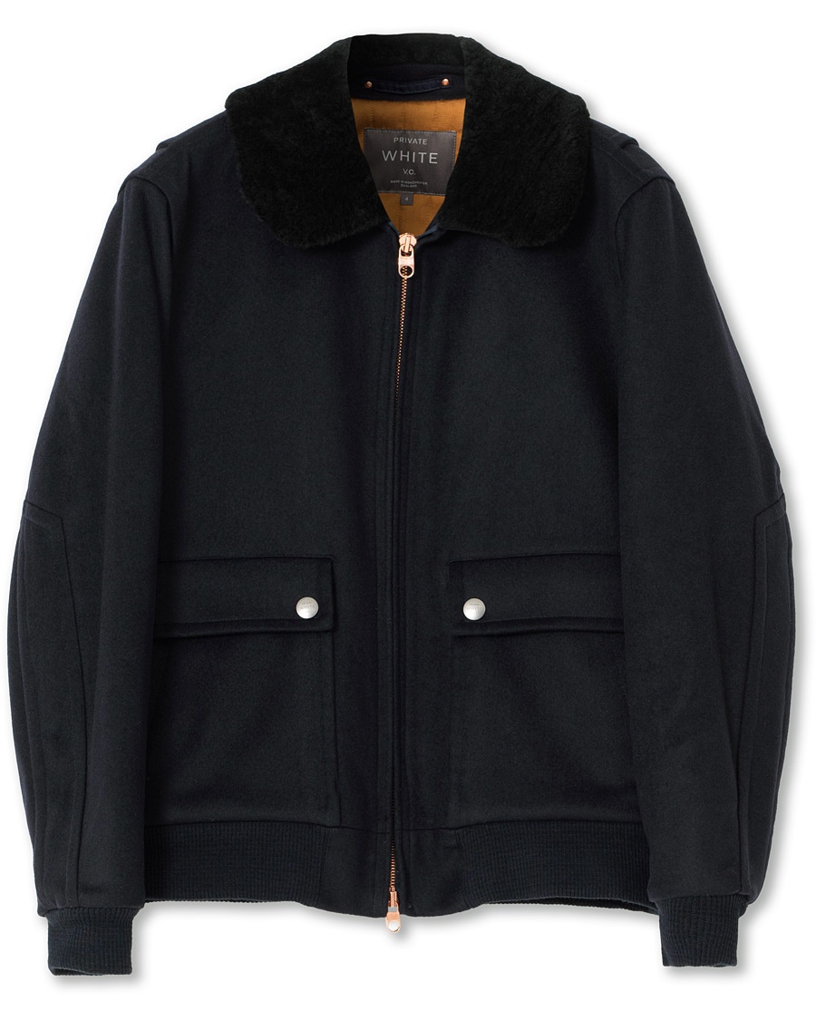 Private White V.C. Wool Flight Jacket Navy 4 - M