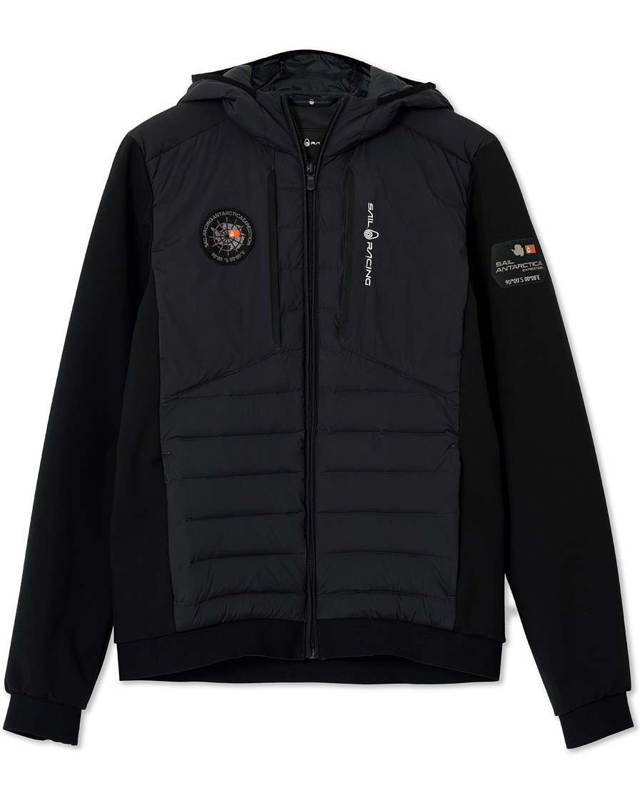 sail racing antarctica hybrid hooded jacket carbon