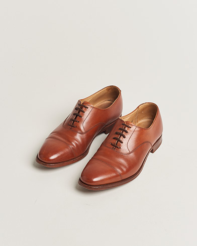 Pre-owned Crockett & Jones Connaught Oxford Chestnut Calf UK6 - EU40 – Brun