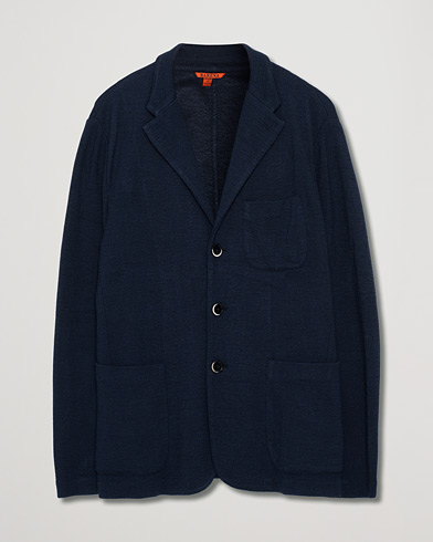 Herr | Care of Carl Pre-owned | Pre-owned | Barena Torceo Mesola Jersey Blazer Navy