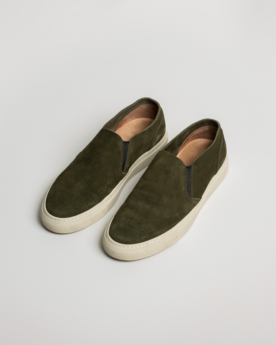 Herr | | Pre-owned | Buttero Suede Slip On Sneaker Green
