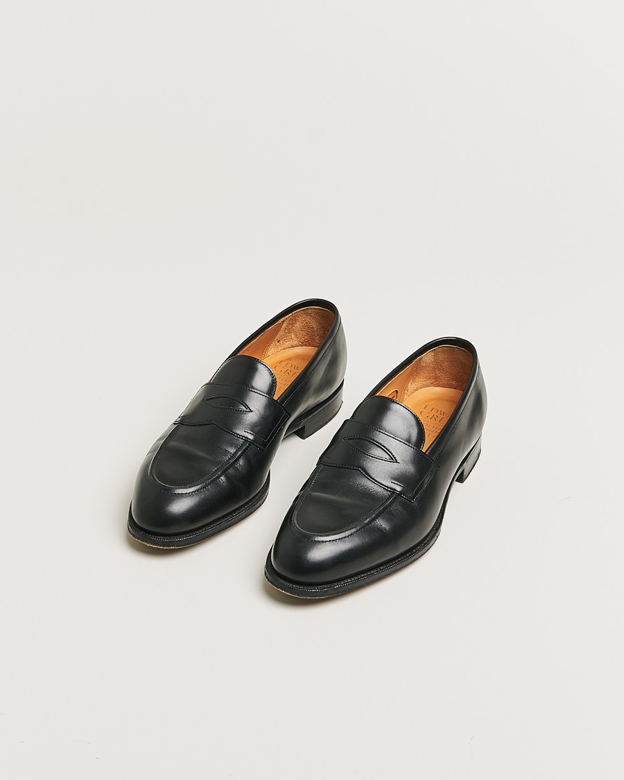 Herr | Pre-owned Randsydda skor | Pre-owned | Edward Green Piccadilly Penny Loafer Black Calf
