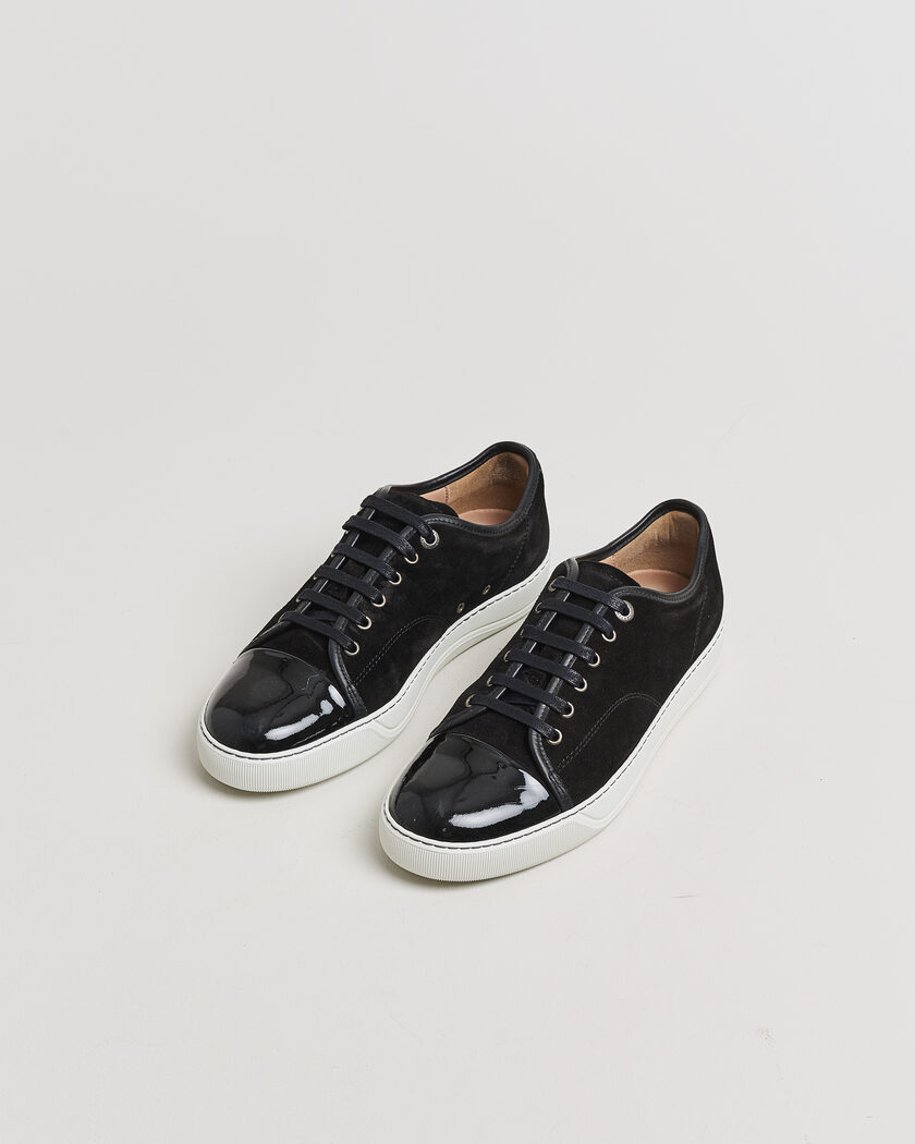 Pre-owned LanvinDBB1 Patent Cap Toe SneakerBlackUK7 - EU41 – Svart