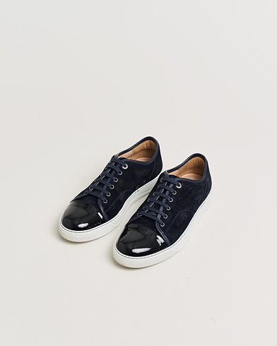 Pre-owned LanvinDBB1 Patent Cap Toe SneakerNavyUK8 - EU42 – Blå