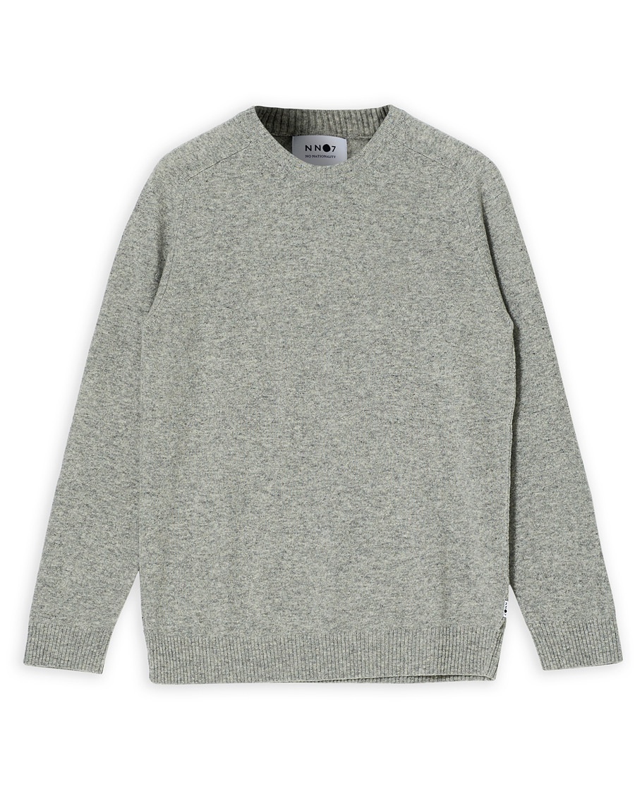 NN07 Edward Wool Crew Neck Pullover Light Grey Melange S