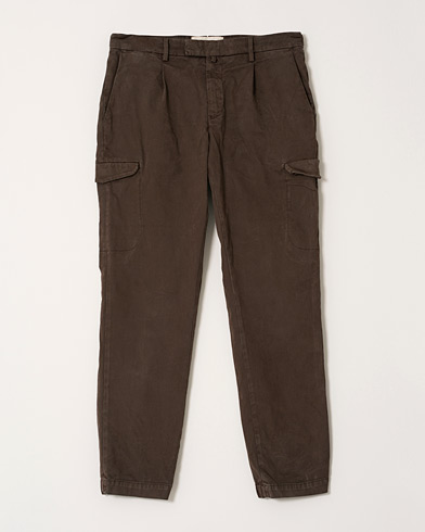 Herr | Care of Carl Pre-owned | Pre-owned | Briglia 1949 Brushed Cotton Cargo Trousers Brown 46