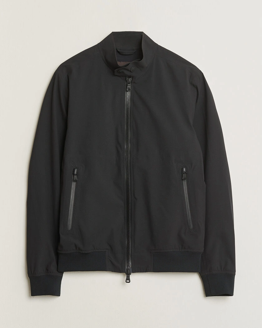 Pre-owned Oscar Jacobson Hamlin Harrington Jacket Black 46 – Svart