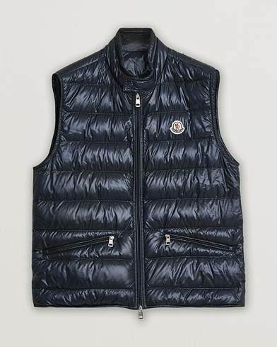 Pre-owned Moncler Gui Vest Navy – Blå