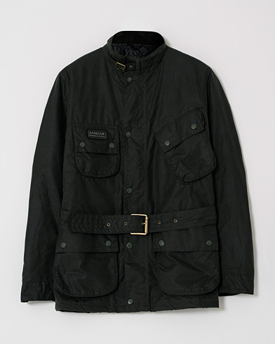 Herr | Care of Carl Pre-owned | Pre-owned | Barbour International Colouted Slim International Wax Jacket Sage M