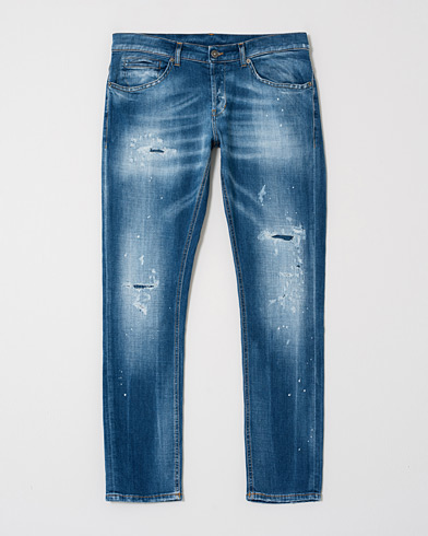Herr | Care of Carl Pre-owned | Pre-owned | Dondup George Jeans Distressed Blue W34
