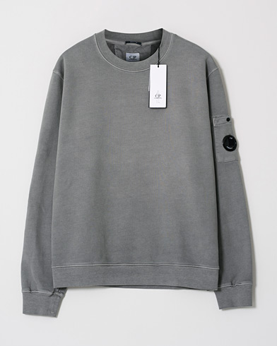 Herr | Care of Carl Pre-owned | Pre-owned | C.P. Company Brushed Emerized Diagonal Fleece Sweat Grey XL
