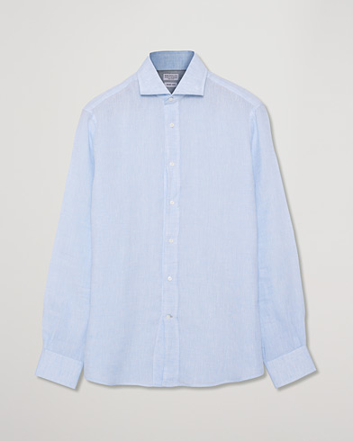 Herr | Care of Carl Pre-owned | Pre-owned | Brunello Cucinelli Linenr Shirt Blue