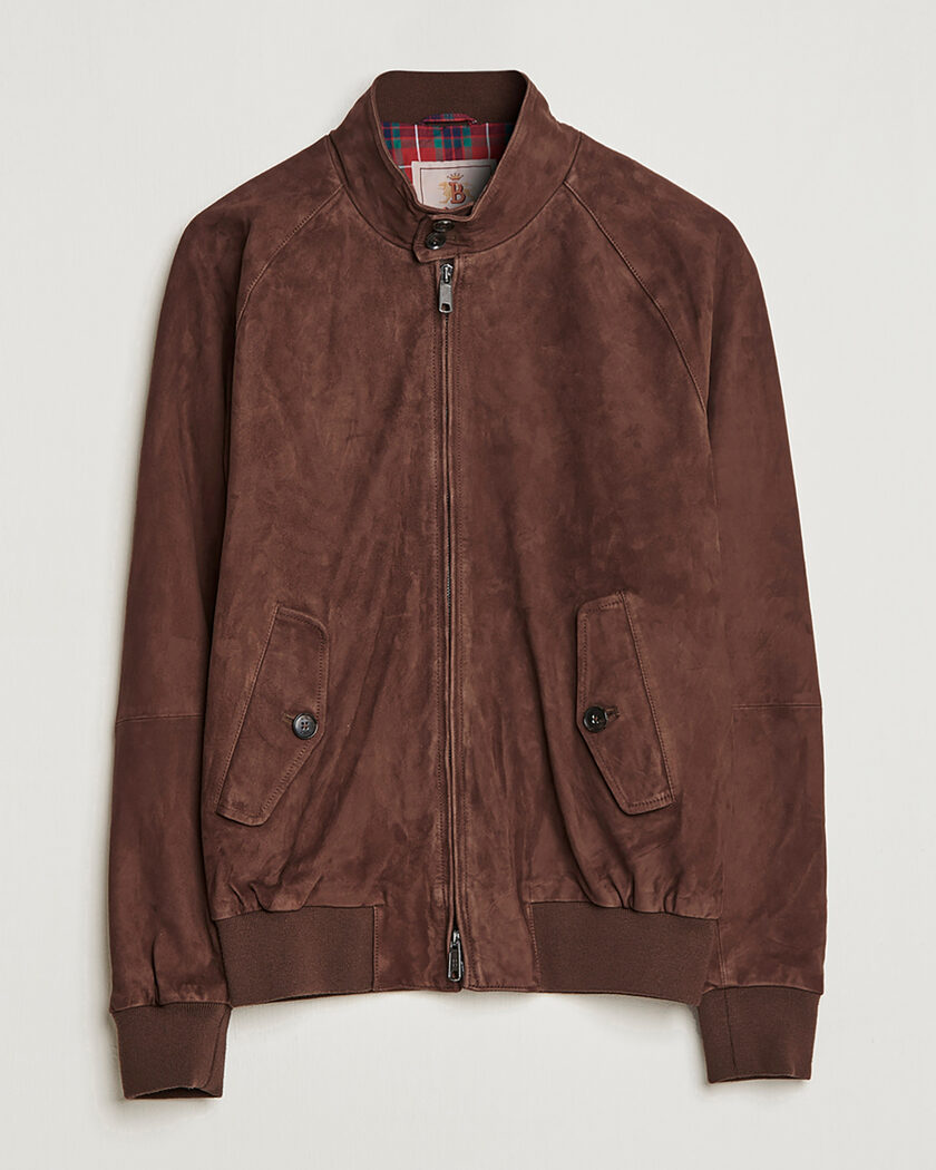 Pre-owned Baracuta G9 Suede Jacket Chocolate UK42 - EU52 – Brun