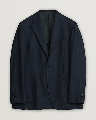 Herr | Pre-owned | Ring Jacket Four Season Wool Balloon Blazer Navy 52