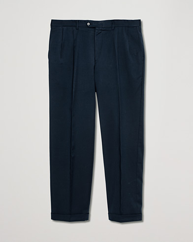 Herr | Pre-owned Byxor | Pre-owned | Zegna Pleated Trousers Navy 50