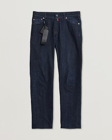 Pre-owned Kiton Slim Fit Stretch Jeans Dark Blue Wash W32 – Blå