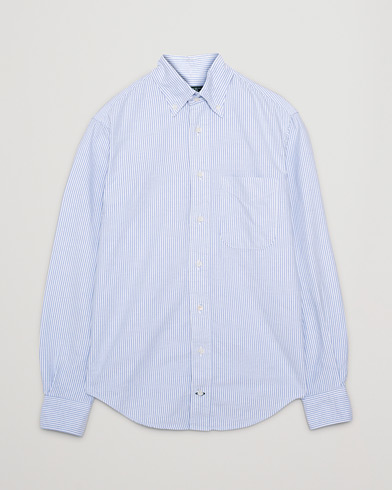 Herr | Pre-owned Skjortor | Pre-owned | Gitman Vintage Button Down Striped Oxford Shirt Light Blue