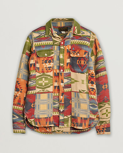 Herr | Pre-owned | RRL Matlock Patchwork Workshirt Red/Multi M
