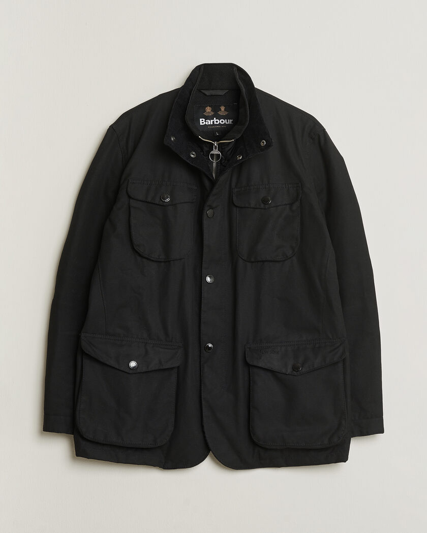 Pre-owned Barbour Lifestyle Ogston Waxed Jacket Black L – Svart