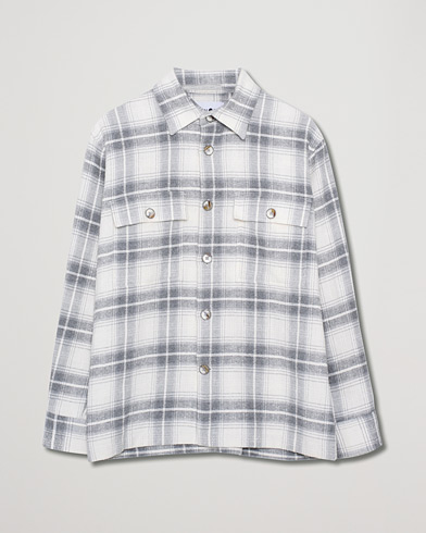 Herr | Care of Carl Pre-owned | Pre-owned | NN07 Soren Checked Shirt Jacket Grey L