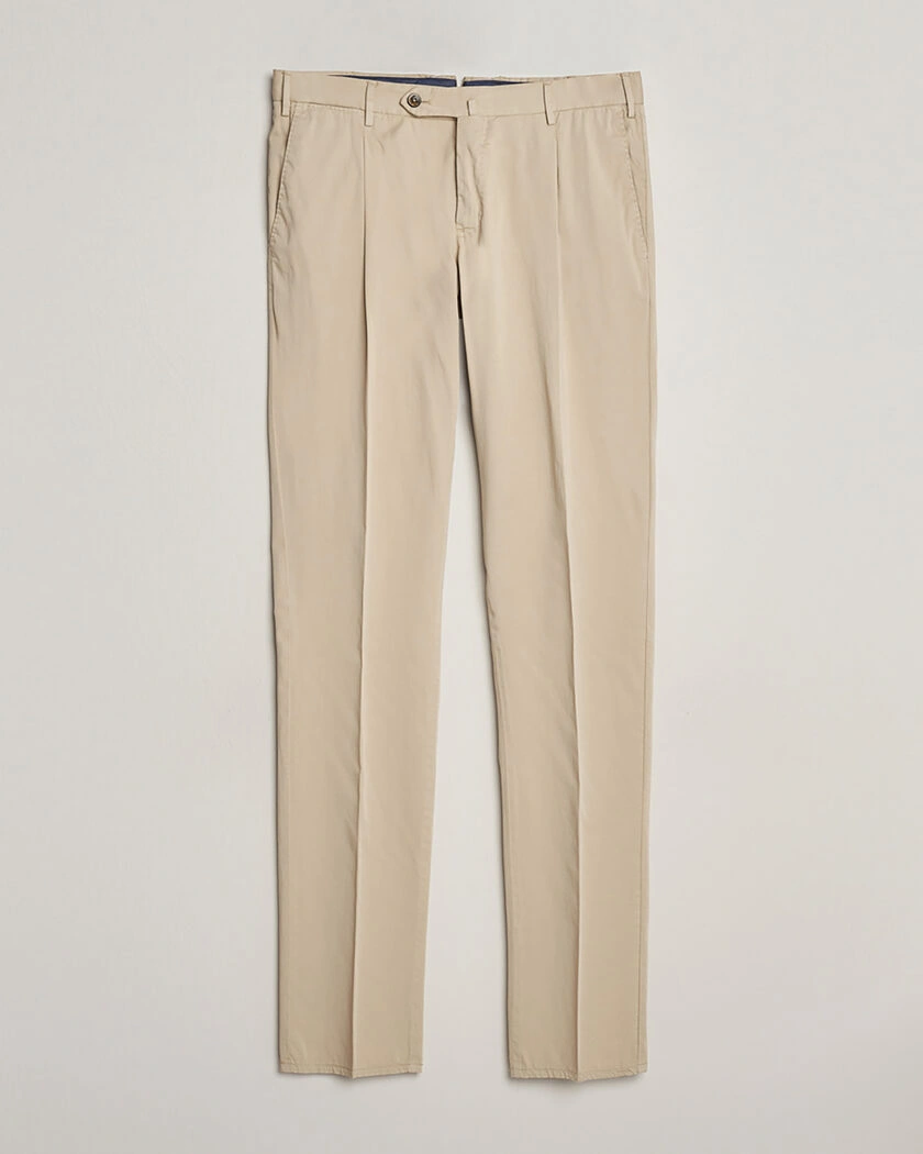 Pre-owned PT01 Slim Fit Garment Dyed Stretch Chinos Beige 50 – Beige