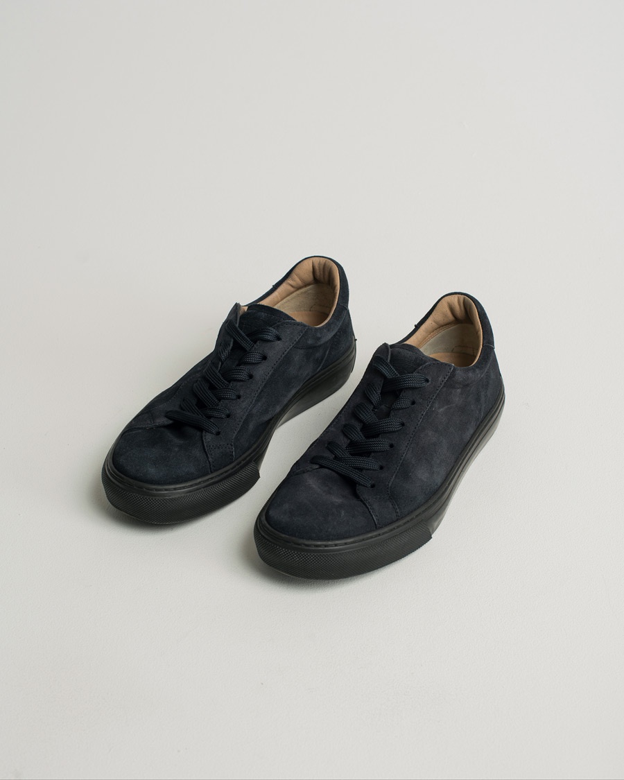 Tod's Cassetta Lacciata Sneaker Navy Suede – Blå